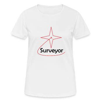 Surveyor - Women's Breathable T-Shirt - white - Front - AI Model Female 172 dark (172cm)