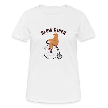 SLID RIDER - T-shirt respirant Femme - blanc - Devant - AI Model Female 172 dark (172cm)