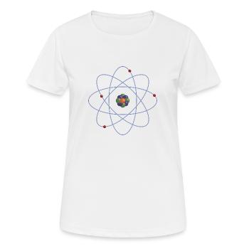 Atome - T-shirt respirant Femme - blanc - Devant - AI Model Female 172 dark (172cm)