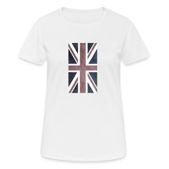union jack - T-shirt respirant Femme - blanc - Devant - AI Model Female 172 dark (172cm)