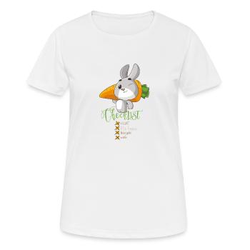 checklist : Hip hopp rabbit - Women's Breathable T-Shirt - white - Front - AI Model Female 172 dark (172cm)