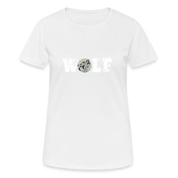 Lune lune de loup - T-shirt respirant Femme - blanc - Devant - AI Model Female 172 dark (172cm)