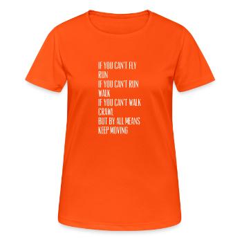 Martin Luther King Jr. - T-shirt respirant Femme - orange néon - Devant - AI Model Female 172 dark (172cm)