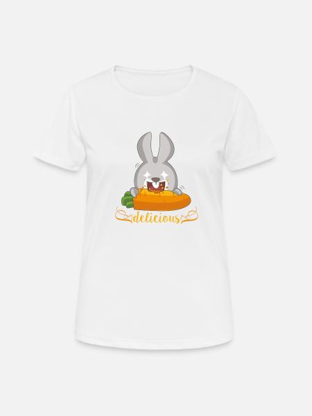 delicious - Rabbit - Women's Breathable T-Shirt - white