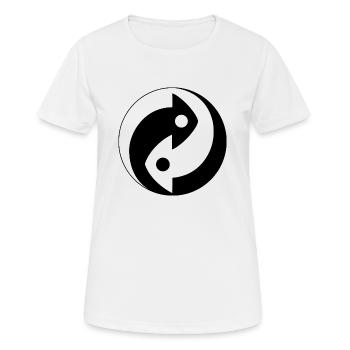 Ying and Yang different - Women's Breathable T-Shirt - white - Front - AI Model Female 172 dark (172cm)