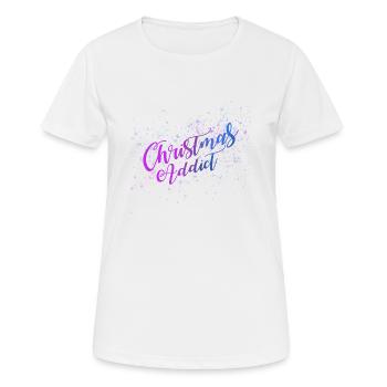 Christmas Addict - Women's Breathable T-Shirt - white - Front - AI Model Female 172 dark (172cm)
