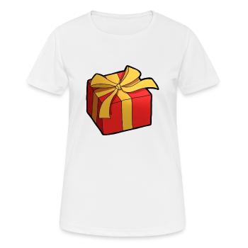 cadeau - T-shirt respirant Femme - blanc - Devant - AI Model Female 172 dark (172cm)