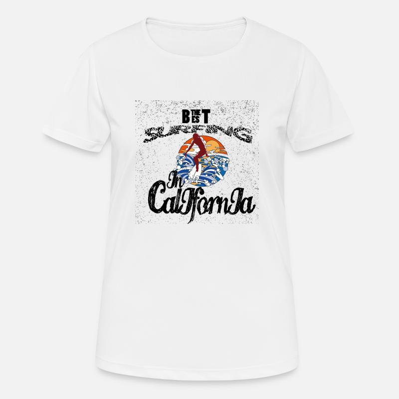 California suring - Women's Breathable T-Shirt - white