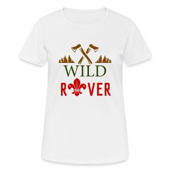 Pfadfinder Shirt • Wild Rover • Geschenk - Frauen T-Shirt atmungsaktiv - Weiß - Vorne - AI Model Female 172 dark (172cm)