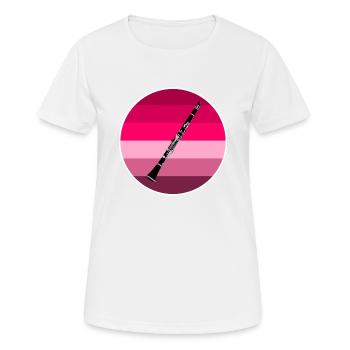 clarinette - T-shirt respirant Femme - blanc - Devant - AI Model Female 172 dark (172cm)