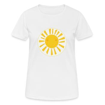 Lucky bear sun - Women's Breathable T-Shirt - white - Front - AI Model Female 172 dark (172cm)