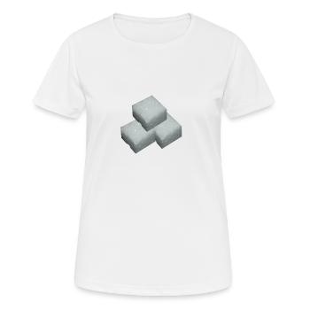 Zucker - Frauen T-Shirt atmungsaktiv - Weiß - Vorne - AI Model Female 172 dark (172cm)