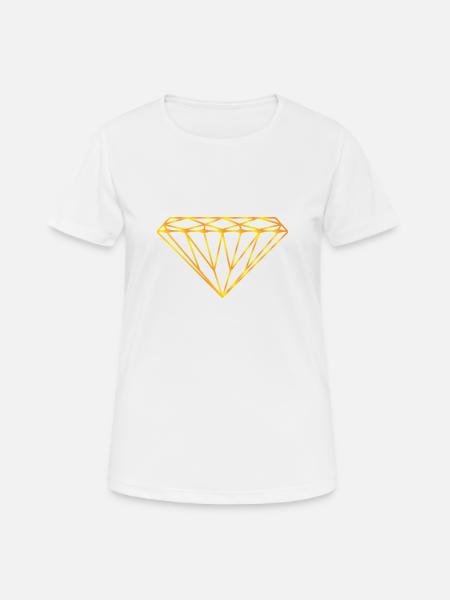 Diamond - Women's Breathable T-Shirt - white