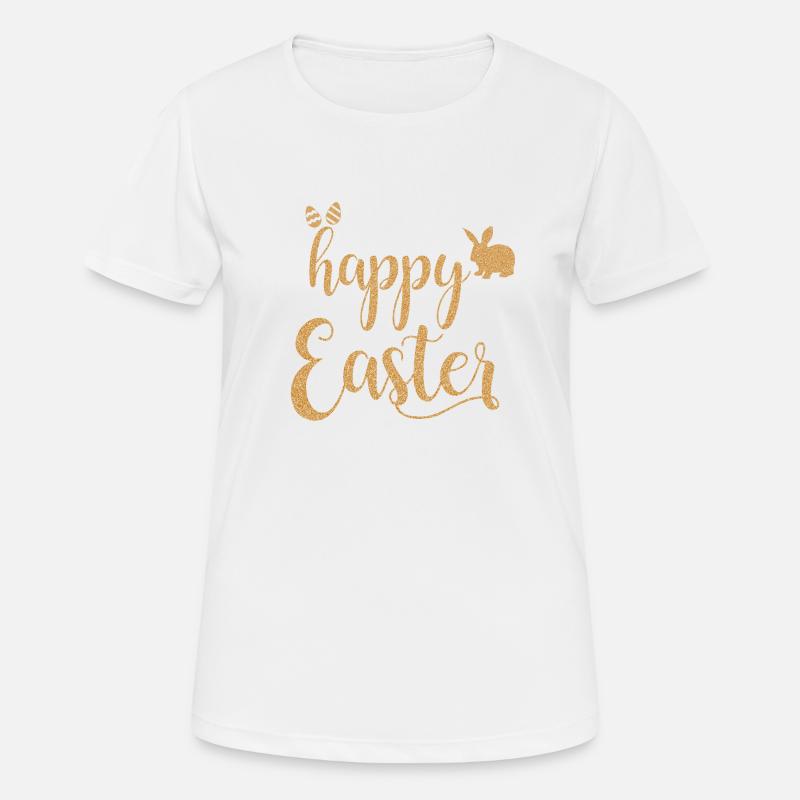 Happy Easter - Women's Breathable T-Shirt - white