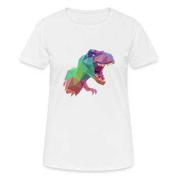 T Rex - Women's Breathable T-Shirt - white - Front - AI Model Female 172 dark (172cm)