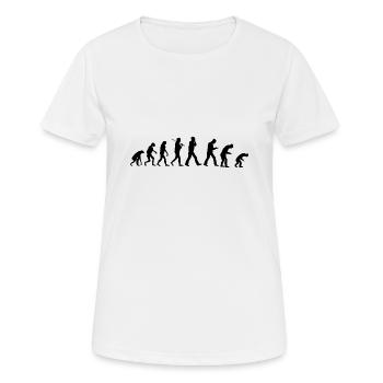 Evolution smartphone - T-shirt respirant Femme - blanc - Devant - AI Model Female 172 dark (172cm)