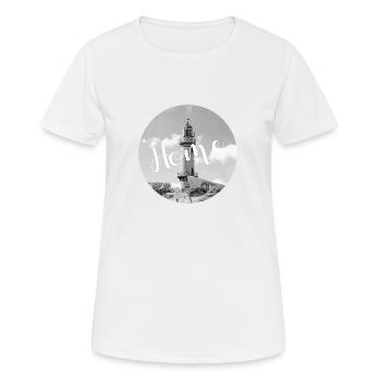 Home Rostock - Frauen T-Shirt atmungsaktiv - Weiß - Vorne - AI Model Female 172 dark (172cm)