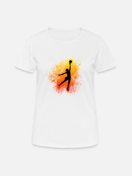 Women's Basketball Dunk Women Basketball - Women's Breathable T-Shirt - white