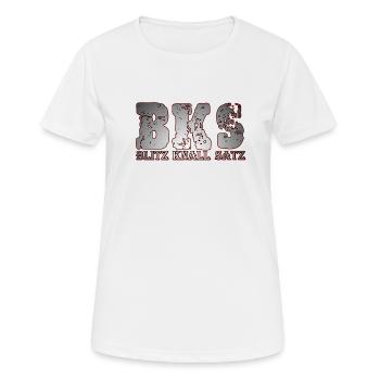 BKS Feuerwerk Blitz Knall Satz - Frauen T-Shirt atmungsaktiv - Weiß - Vorne - AI Model Female 172 dark (172cm)