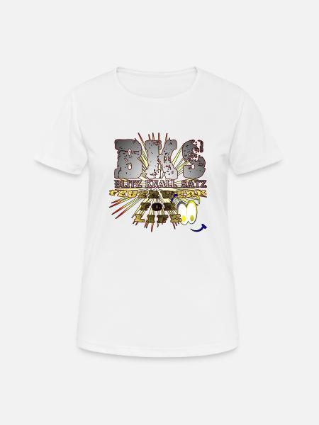 Feuerwerk For Life BKS - Frauen T-Shirt atmungsaktiv - Weiß