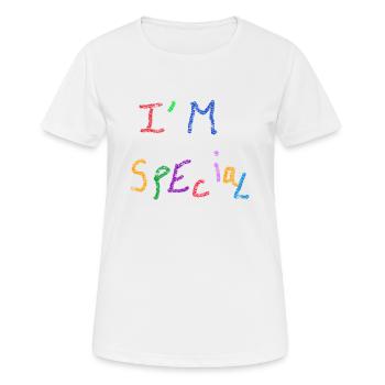 I’m SpEcial - Women's Breathable T-Shirt - white - Front - AI Model Female 172 dark (172cm)