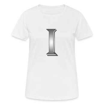 I wie Internet - Frauen T-Shirt atmungsaktiv - Weiß - Vorne - AI Model Female 172 dark (172cm)