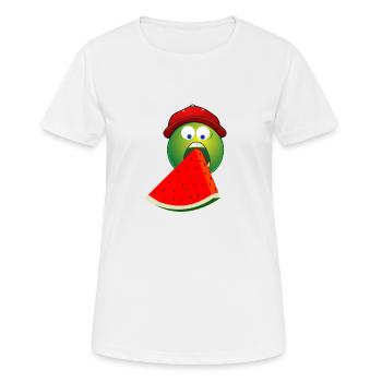 Melone - Frauen T-Shirt atmungsaktiv - Weiß - Vorne - AI Model Female 172 dark (172cm)