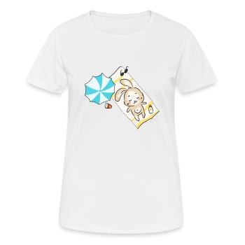 Beach Party Hasi - Women's Breathable T-Shirt - white - Front - AI Model Female 172 dark (172cm)