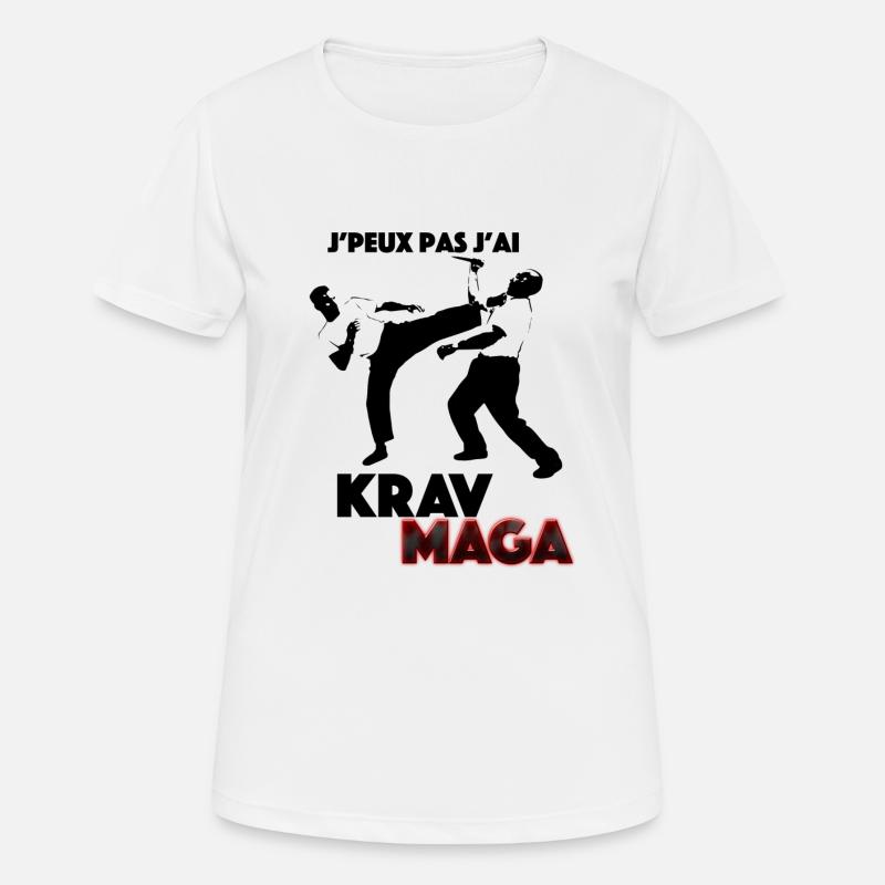 Krav Maga - Women's Breathable T-Shirt - white