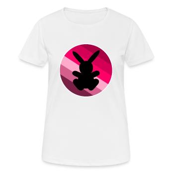 Lièvre - T-shirt respirant Femme - blanc - Devant - AI Model Female 172 dark (172cm)