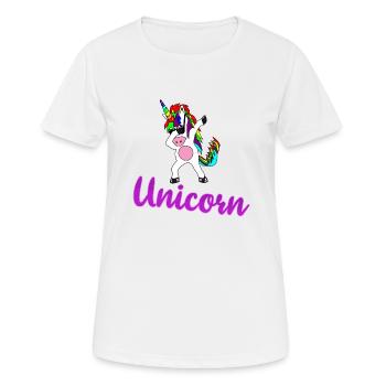 Licorne Licorne - T-shirt respirant Femme - blanc - Devant - AI Model Female 172 dark (172cm)