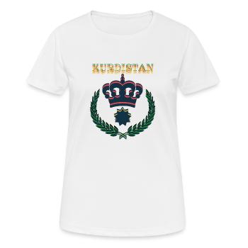 Kurdistan - T-shirt respirant Femme - blanc - Devant - AI Model Female 172 dark (172cm)
