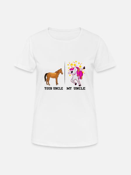 YOUR UNCLE MY UNCLE - Women's Breathable T-Shirt - white
