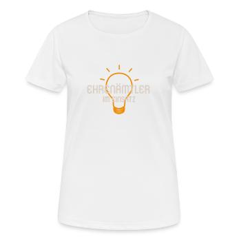 Ehrenamtler in action - Women's Breathable T-Shirt - white - Front - AI Model Female 172 dark (172cm)