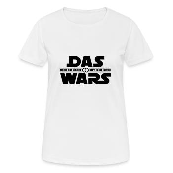 Das Wars - Frauen T-Shirt atmungsaktiv - Weiß - Vorne - AI Model Female 172 dark (172cm)