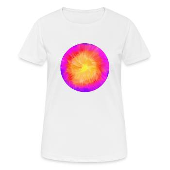 Batik tie-dye hippies - T-shirt respirant Femme - blanc - Devant - AI Model Female 172 dark (172cm)