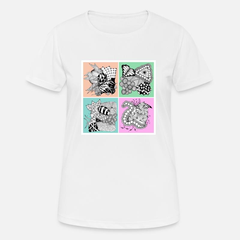 Zentangle pattern patterncontest - Women's Breathable T-Shirt - white