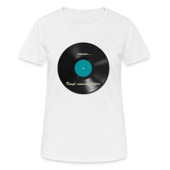 vinyle - T-shirt respirant Femme - blanc - Devant - AI Model Female 172 dark (172cm)