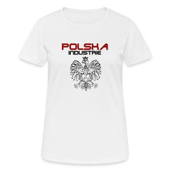 aigle de l'industrie polska - T-shirt respirant Femme - blanc - Devant - AI Model Female 172 dark (172cm)