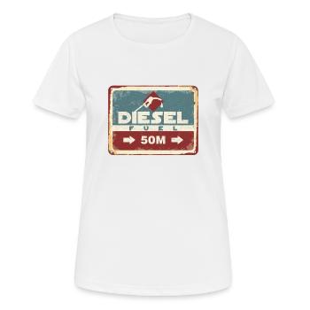 Chemise Diesel Vintage - T-shirt respirant Femme - blanc - Devant - AI Model Female 172 dark (172cm)