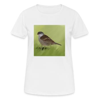Moineau - T-shirt respirant Femme - blanc - Devant - AI Model Female 172 dark (172cm)