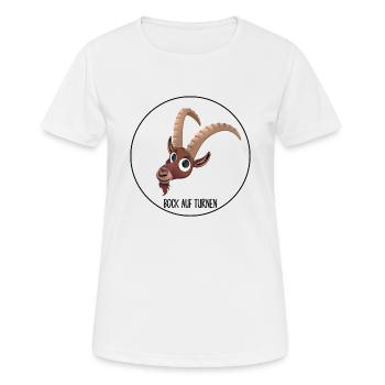 Envie de gymnastique Logoprint - T-shirt respirant Femme - blanc - Devant - AI Model Female 172 dark (172cm)