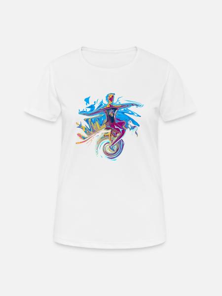 unicycle - Women's Breathable T-Shirt - white