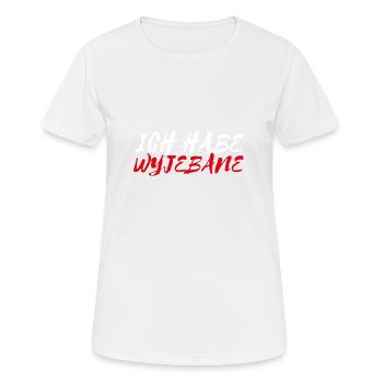 Polnischer Spruch Ich Habe Wyjebane Polen Geschenk - Frauen T-Shirt atmungsaktiv - Weiß - Vorne - AI Model Female 172 dark (172cm)