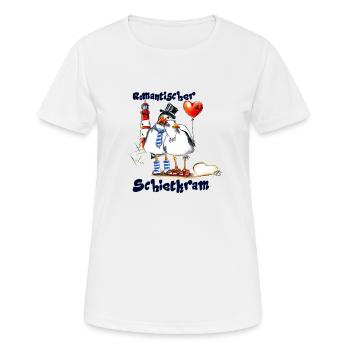 romantischer schietkram - Frauen T-Shirt atmungsaktiv - Weiß - Vorne - AI Model Female 172 dark (172cm)