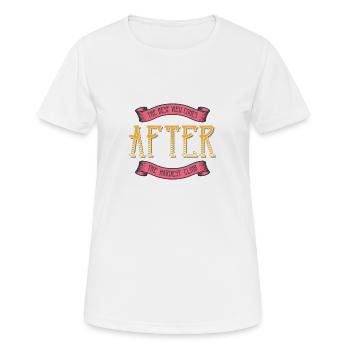 Montée difficile - T-shirt respirant Femme - blanc - Devant - AI Model Female 172 dark (172cm)