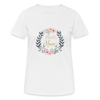 Meilleure maman - T-shirt respirant Femme - blanc - Devant - AI Model Female 172 dark (172cm)
