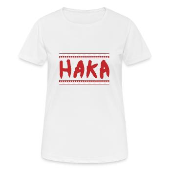 Maori Haka - Gift Idea - Women's Breathable T-Shirt - white - Front - AI Model Female 172 dark (172cm)