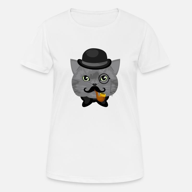 Sir Cat - Women's Breathable T-Shirt - white