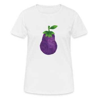 Aubergine Aubergine - T-shirt respirant Femme - blanc - Devant - AI Model Female 172 dark (172cm)